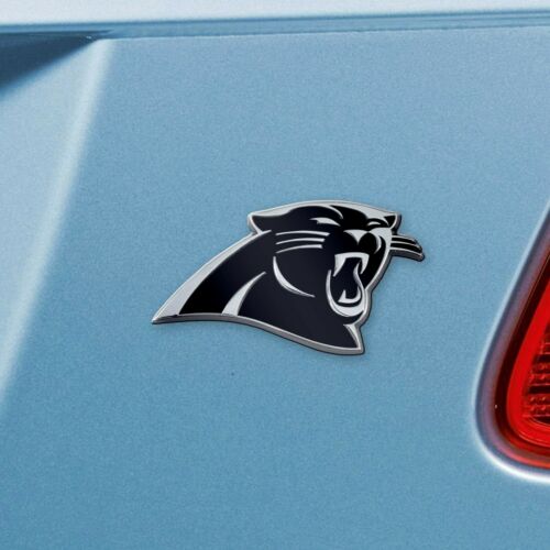 Carolina Panther - Logo Metal Chrome 3" X 3.2" Auto Emblem