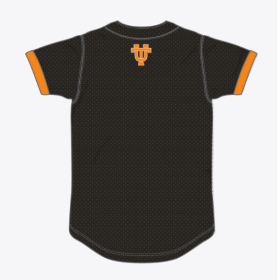 Tennessee Volunteers - NCAA Team Color Head Coach Black Mesh Button Top Jersey