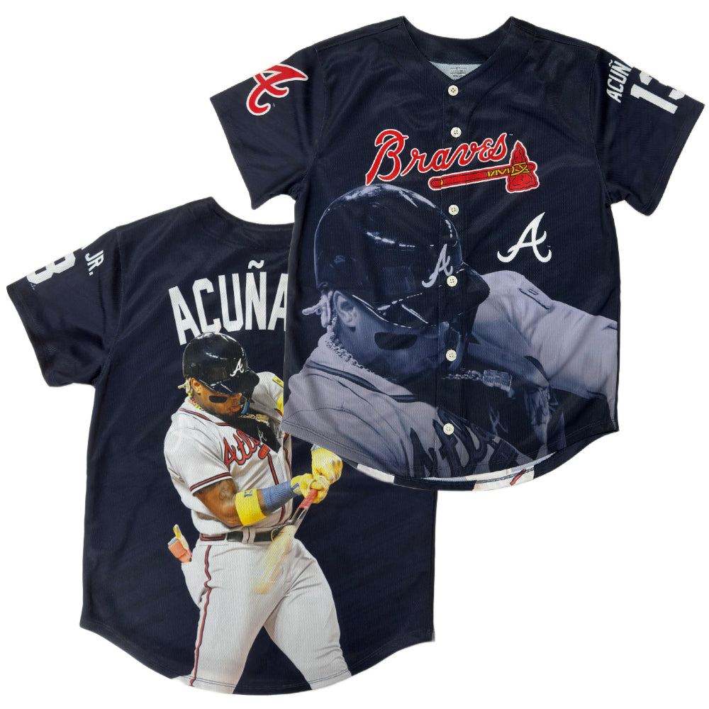 Atlanta Braves - MLB Ronald Acuña Jr. Sublimation Youth Jersey