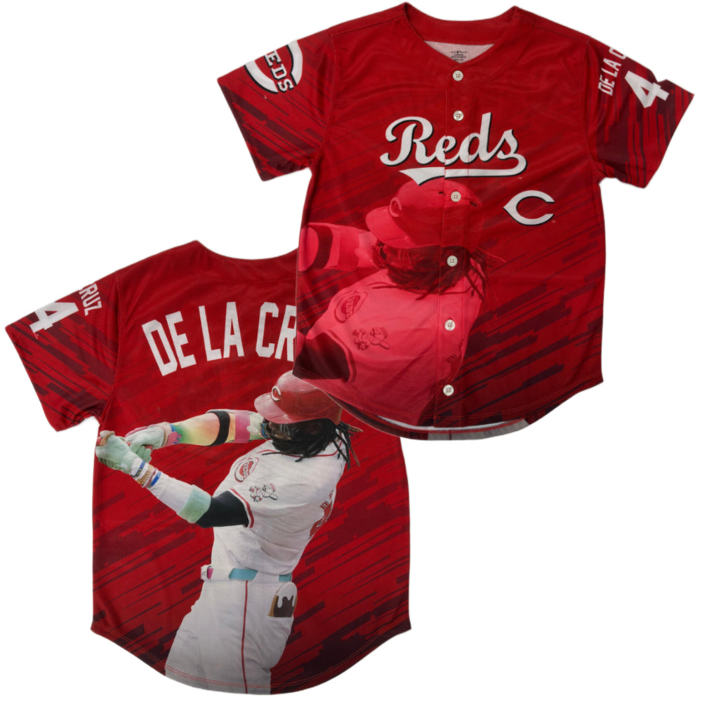 Cincinnati Reds - MLB De La Cruz Elly Sublimation Youth Jersey