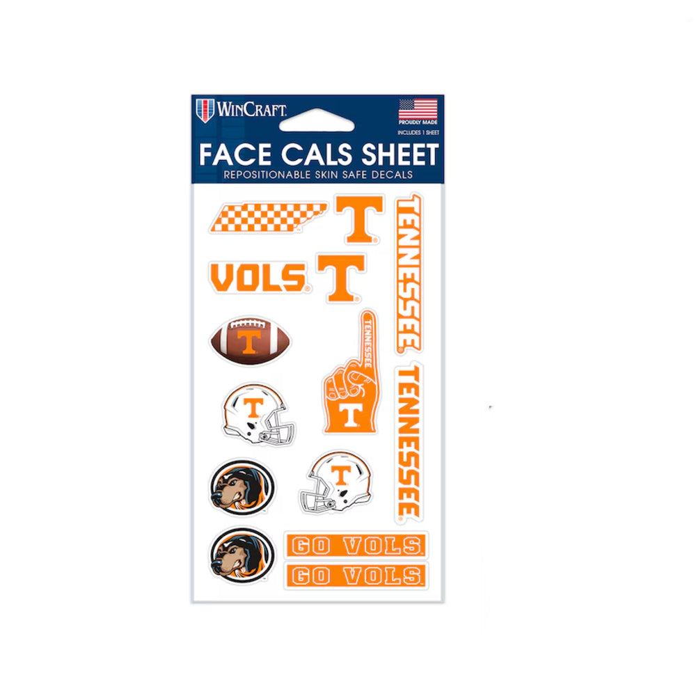 Tennessee Volunteers - 4" X 7" Fan Facecals