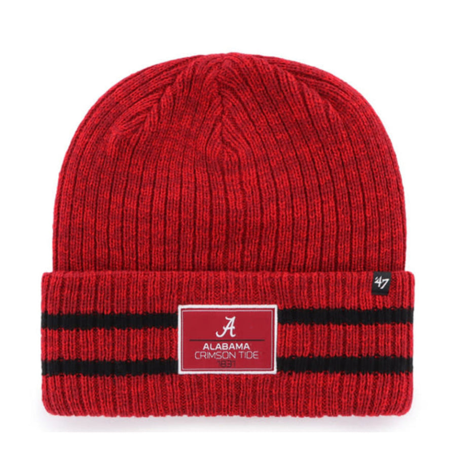Alabama Crimson Tide - Razor Red Sitka Cuff Knit, 47 Brand