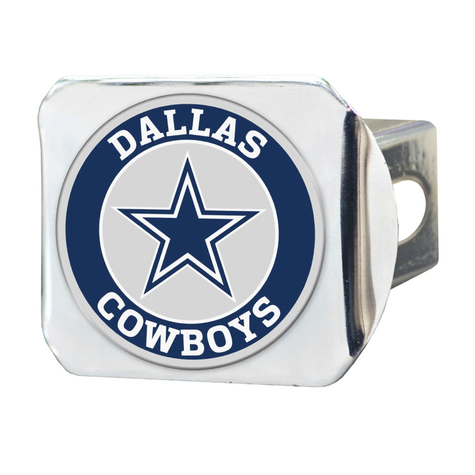 Dallas Cowboys - Color on Chrome 3.4" X 4" Hitch Cover