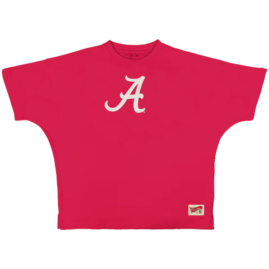 Alabama Crimson Tide "Fredrick" - Crew-Neck Oversized Short Sleeve T-Shirt