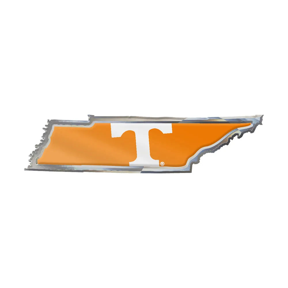 Tennessee Volunteers - State Chrome Metal Domed Emblem