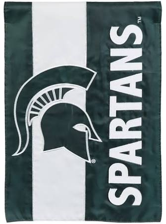 Michigan State Spartans - Embellish Garden Flag