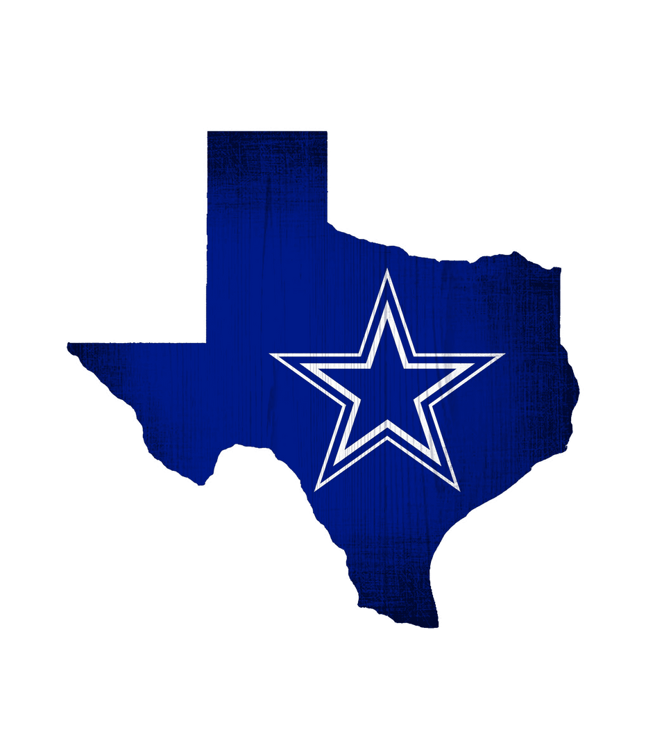 Dallas Cowboys - State Team Color Logo Sign