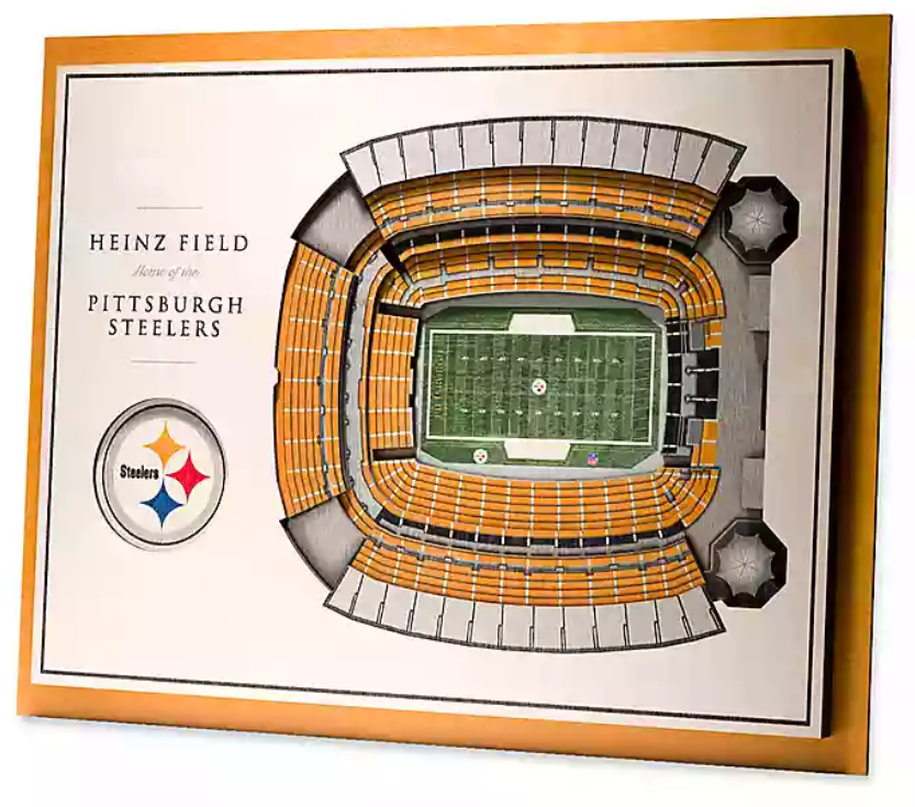 Pittsburgh Steelers - 5-Layer StadiumViews 3D Wall Art