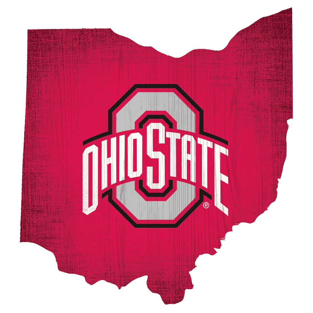 Ohio State Buckeyes - State Team Color Logo Sign