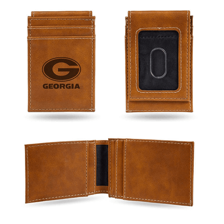 Georgia Bulldogs - Laser Engraved Front Pocket Wallet
