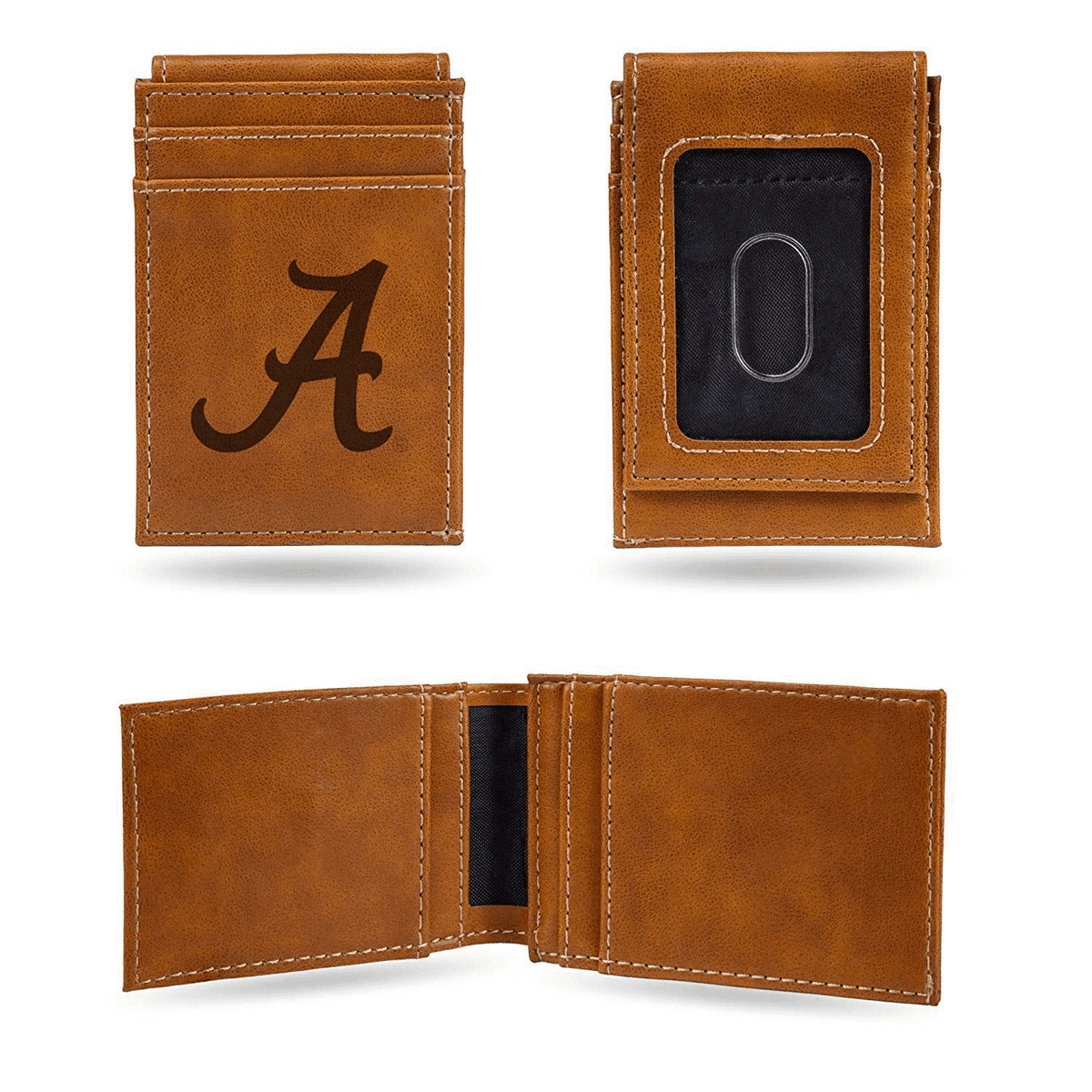 Alabama Crimson Tide - Laser Engraved Front Pocket Wallet