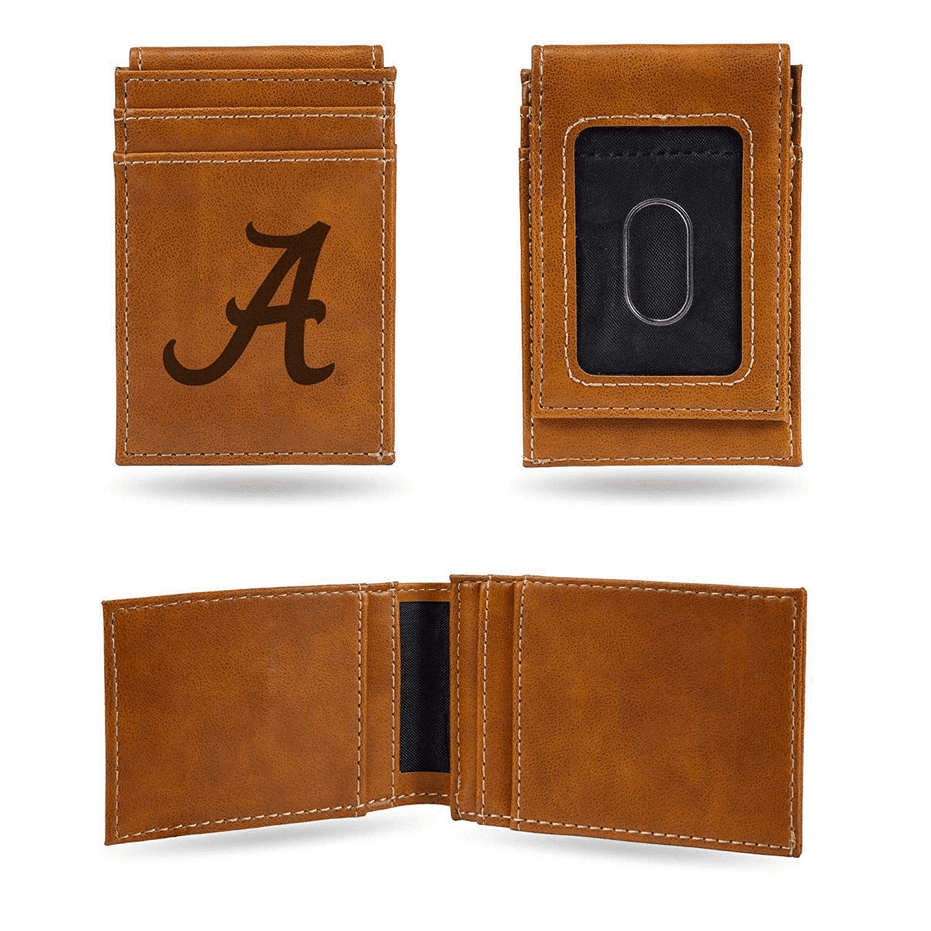Alabama Crimson Tide - Laser Engraved Front Pocket Wallet