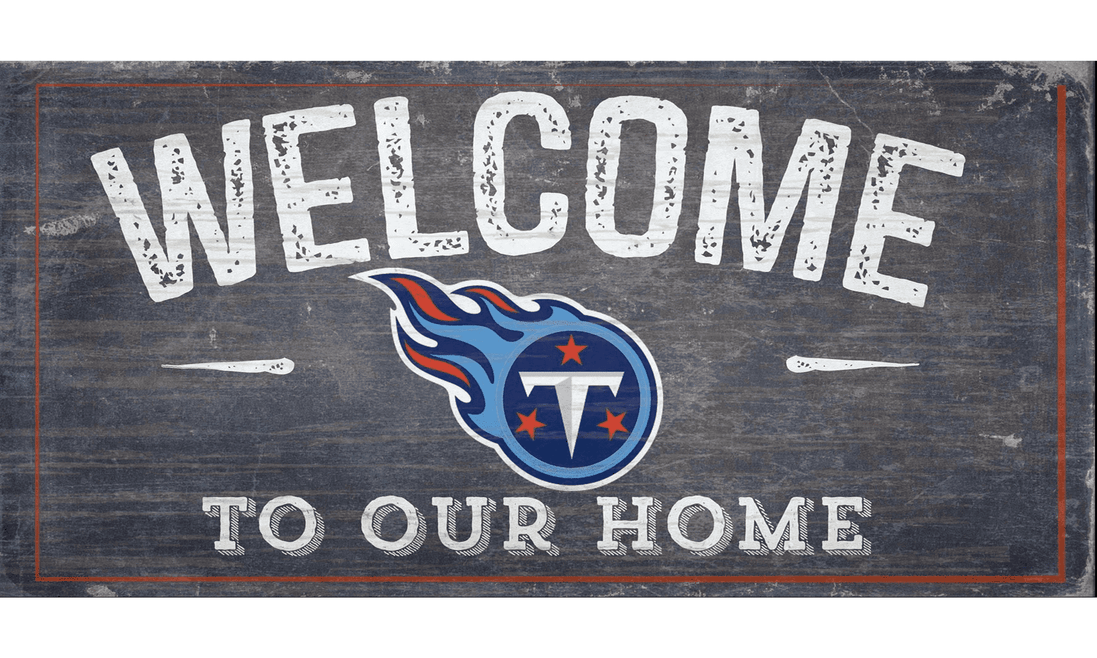 Tennessee Titans - Welcome Distressed Sign