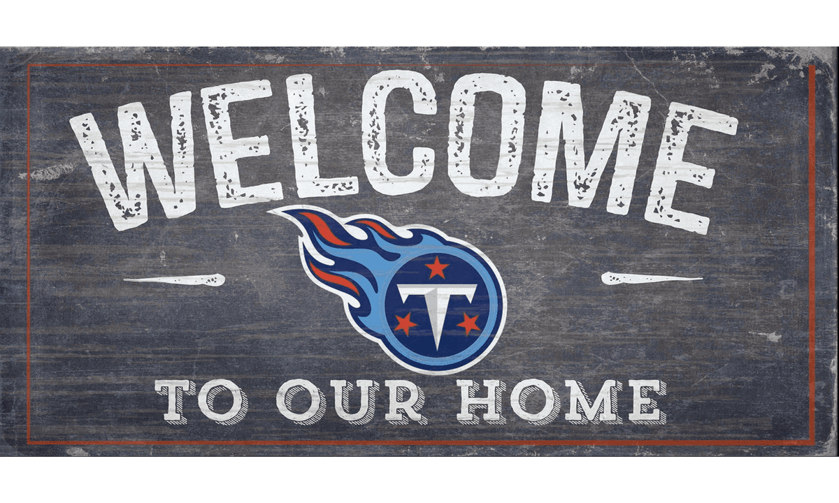 Tennessee Titans - Welcome Distressed Sign