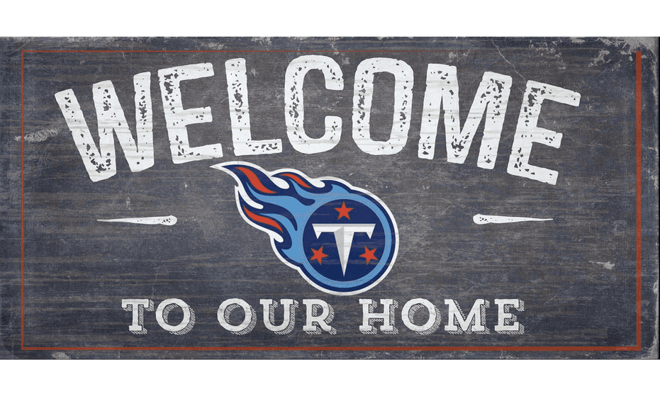 Tennessee Titans - Welcome Distressed Sign