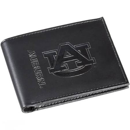 Auburn Tigers - Black Leather Bifold Wallet