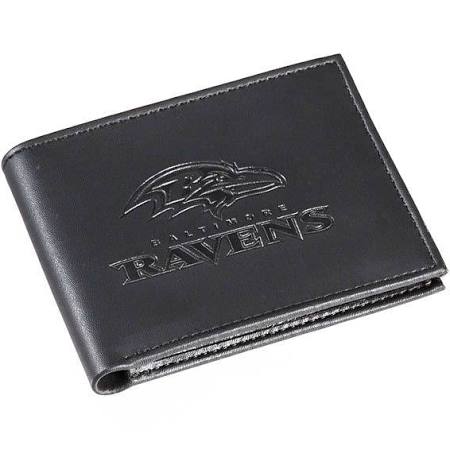 Baltimore Ravens - Black Leather Bifold Wallet