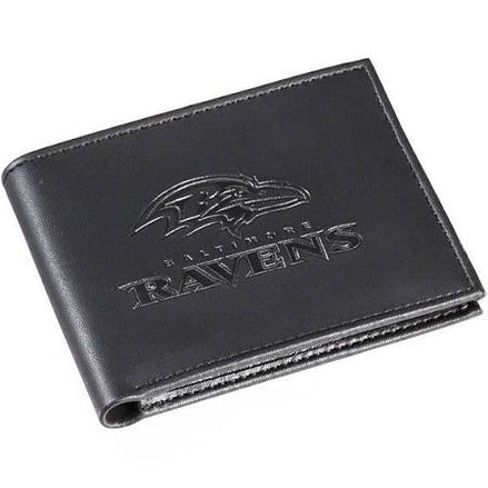 Baltimore Ravens - Black Leather Bifold Wallet