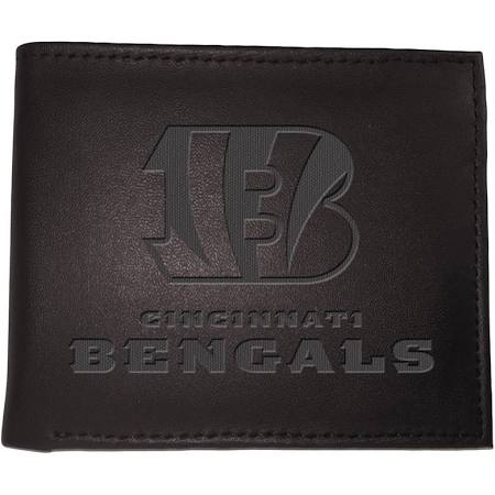 Cincinnati Bengals - Black Leather Bifold Wallet
