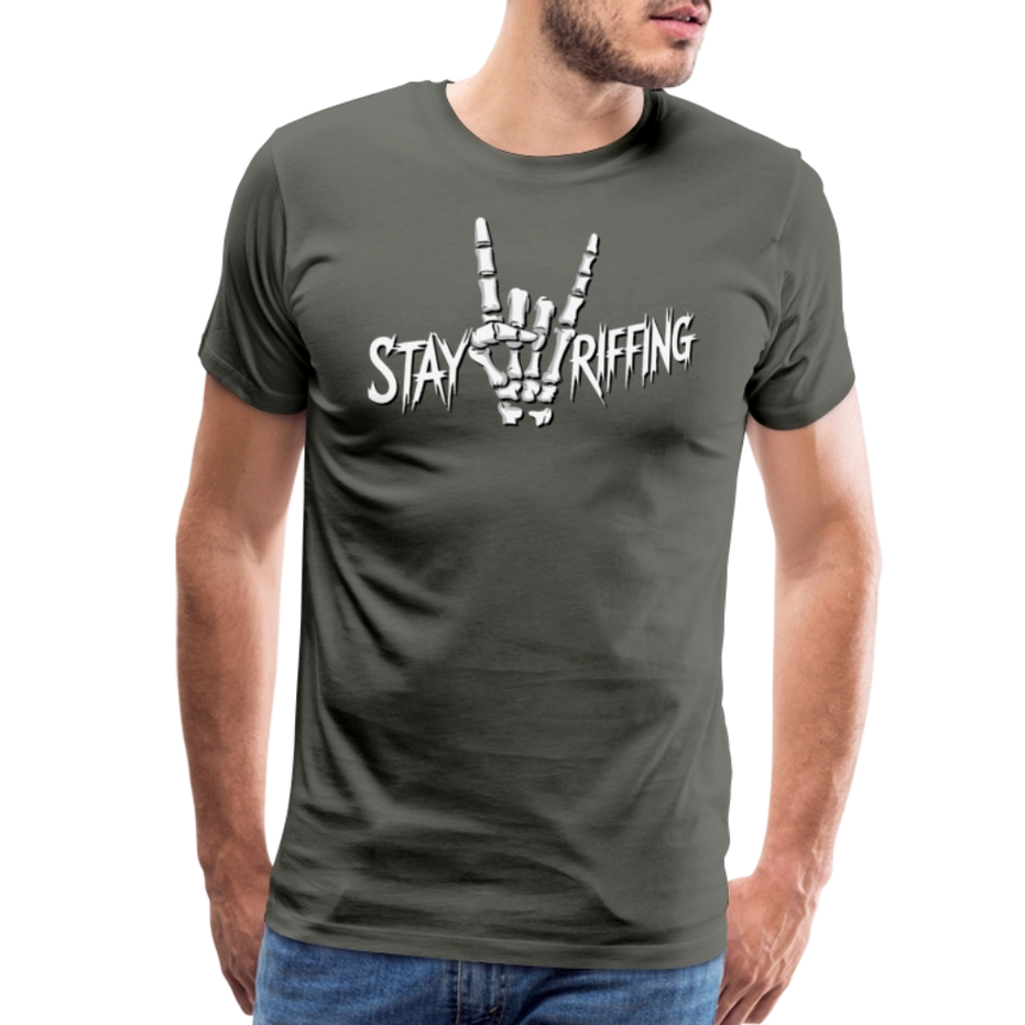 Stay Riffing Rock'n Roll Skull T-Shirt