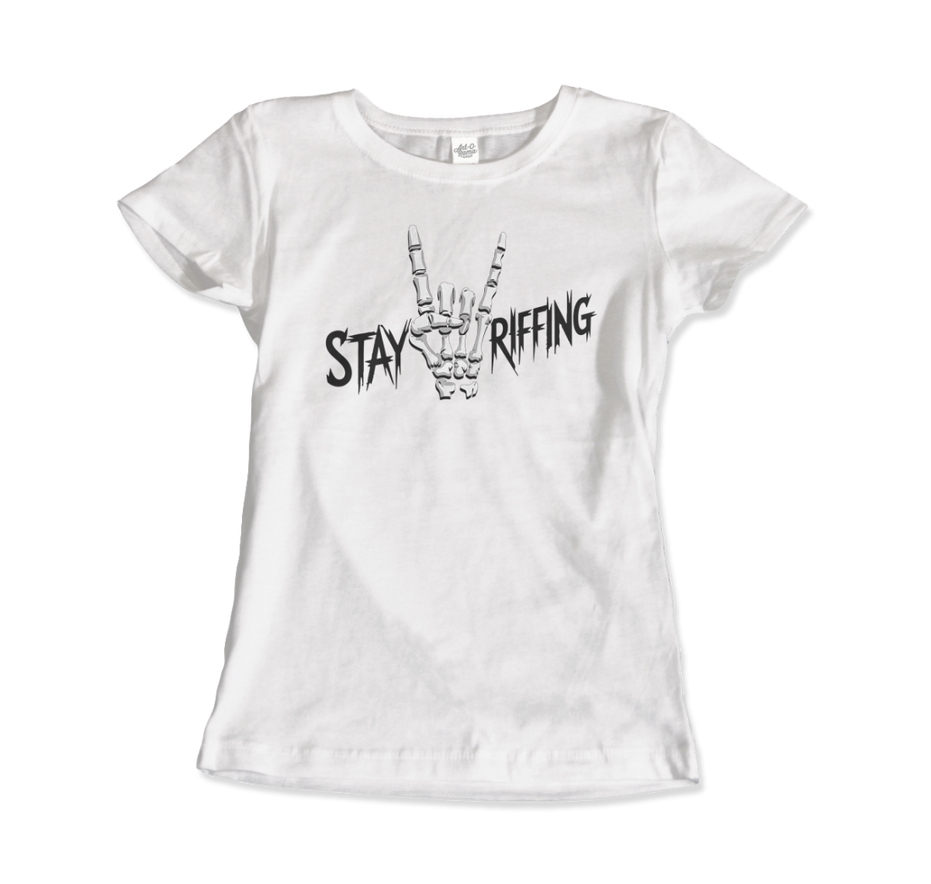 Stay Riffing Rock'n Roll Skull T-Shirt