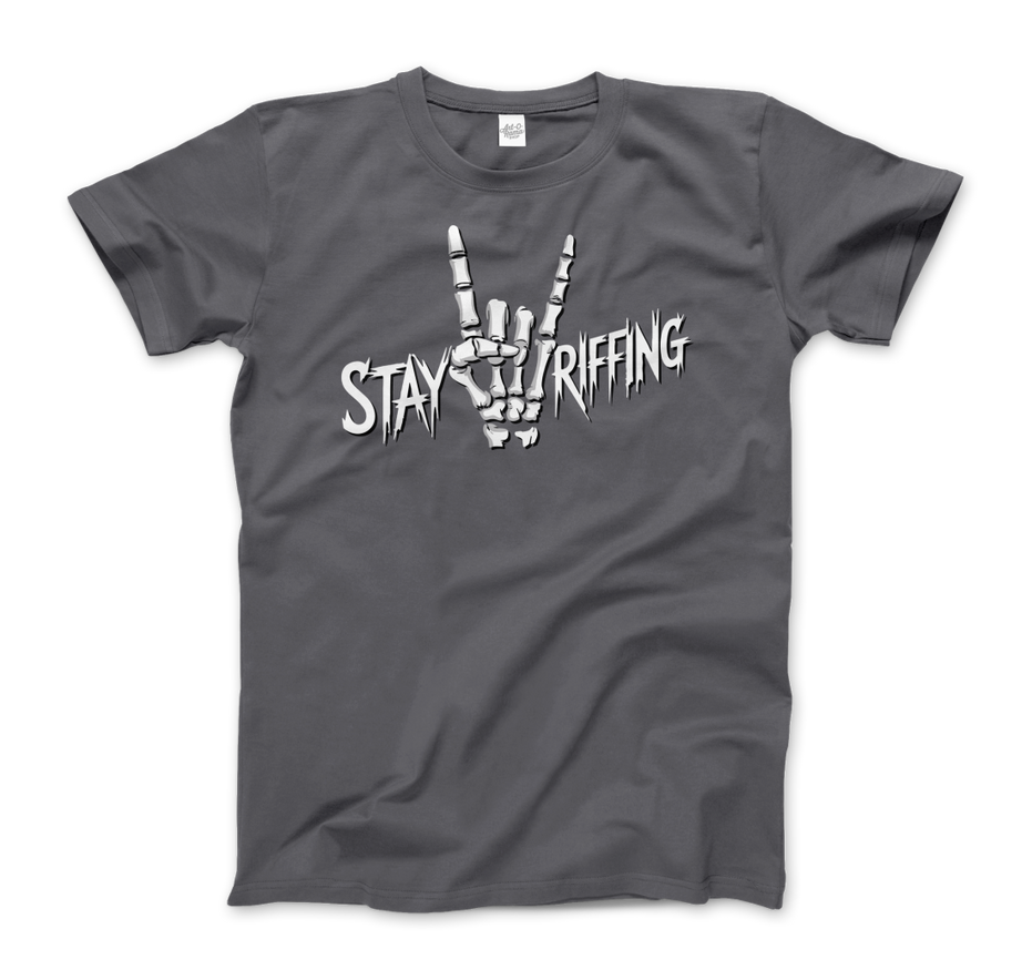 Stay Riffing Rock'n Roll Skull T-Shirt