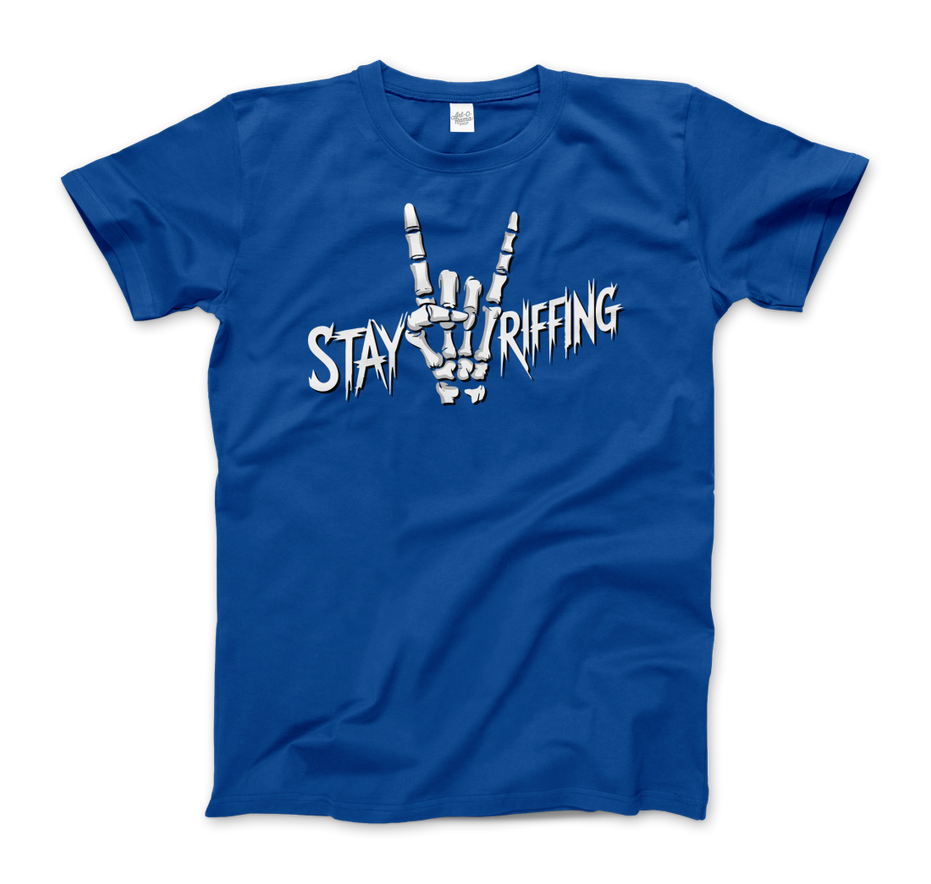 Stay Riffing Rock'n Roll Skull T-Shirt