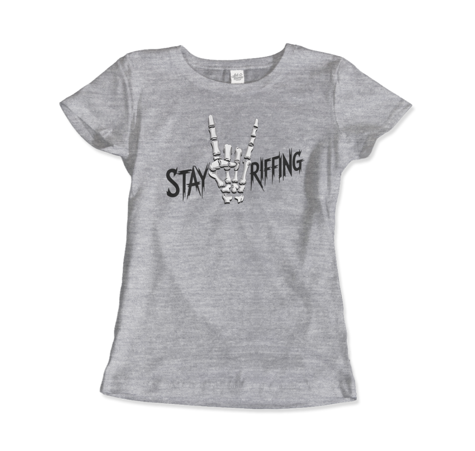 Stay Riffing Rock'n Roll Skull T-Shirt