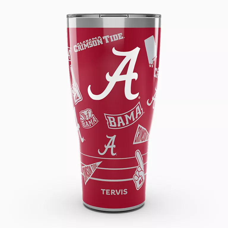 Alabama Crimson Tide - NCAA Swag Stainless Steel Tumbler With Slider Lid