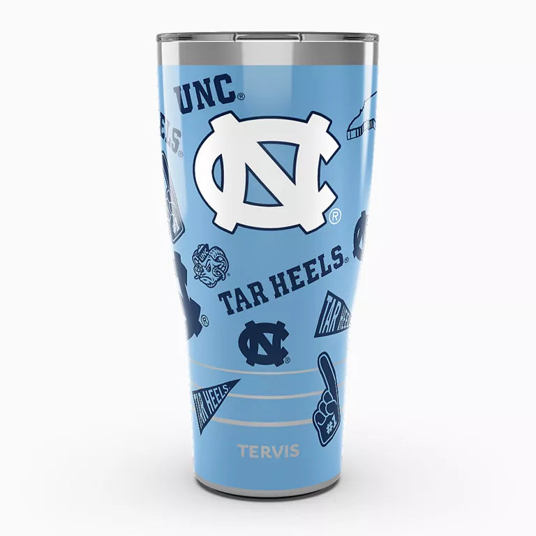 North Carolina Tar Heels - NCAA Swag Stainless Steel Tumbler With Slider Lid