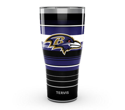 Baltimore Ravens - NFL Hype Stripes Stainless Steel Tumbler