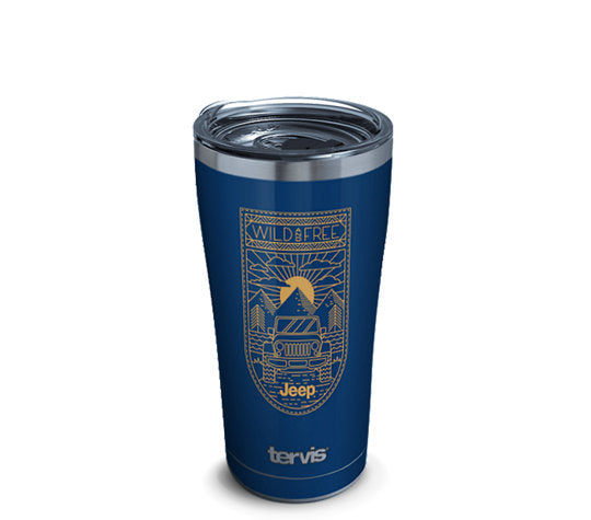 Jeep Brand - Wild and Free Stainless Steel With Slider Lid
