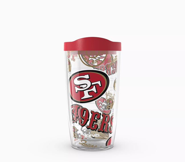 San Francisco 49ers - All Over Wrap With Travel Lid