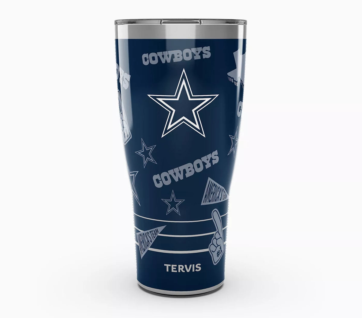 Dallas Cowboys - NFL Swag Stainless Steel Tumbler With Slider Lid