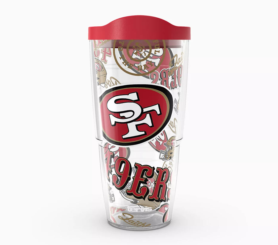 San Francisco 49ers - All Over Wrap With Travel Lid