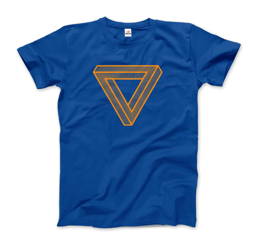 MC Escher the Penrose Triangle From a Journey Through Time DARK T-Shirt