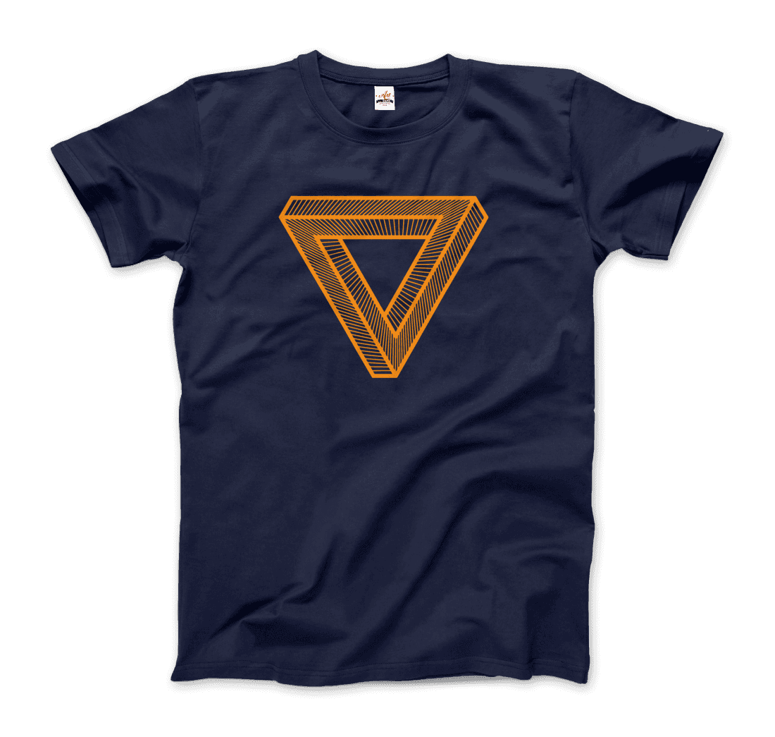 MC Escher the Penrose Triangle From a Journey Through Time DARK T-Shirt