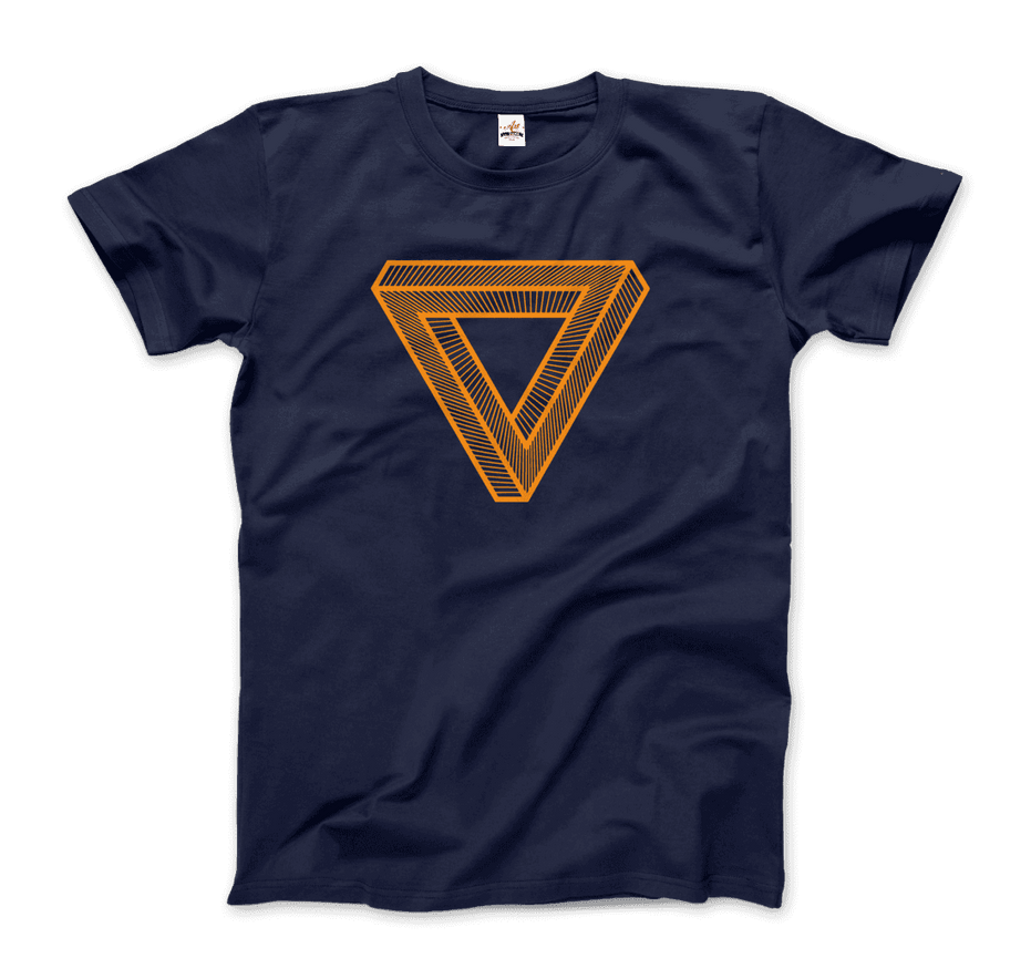 MC Escher the Penrose Triangle From a Journey Through Time DARK T-Shirt