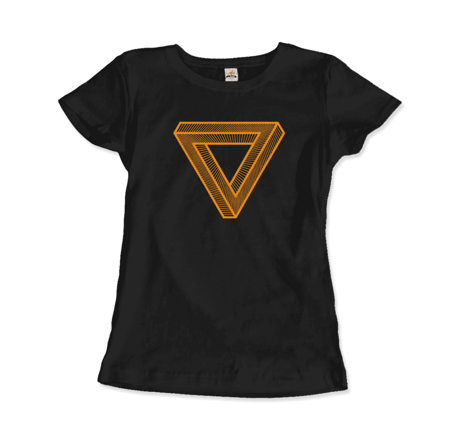 MC Escher the Penrose Triangle From a Journey Through Time DARK T-Shirt