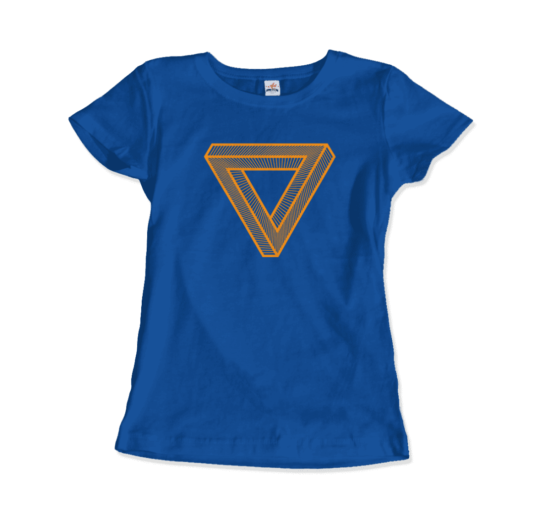 MC Escher the Penrose Triangle From a Journey Through Time DARK T-Shirt