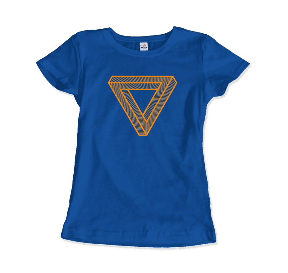 MC Escher the Penrose Triangle From a Journey Through Time DARK T-Shirt