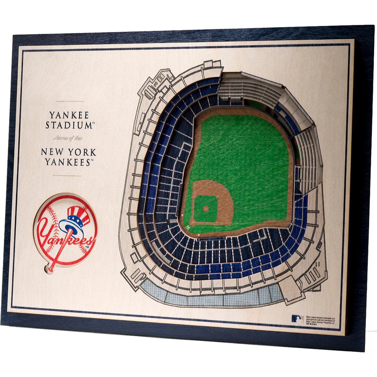 New York Yankees - 17'' X 13'' 5-Layer 3D StadiumViews Wall Art