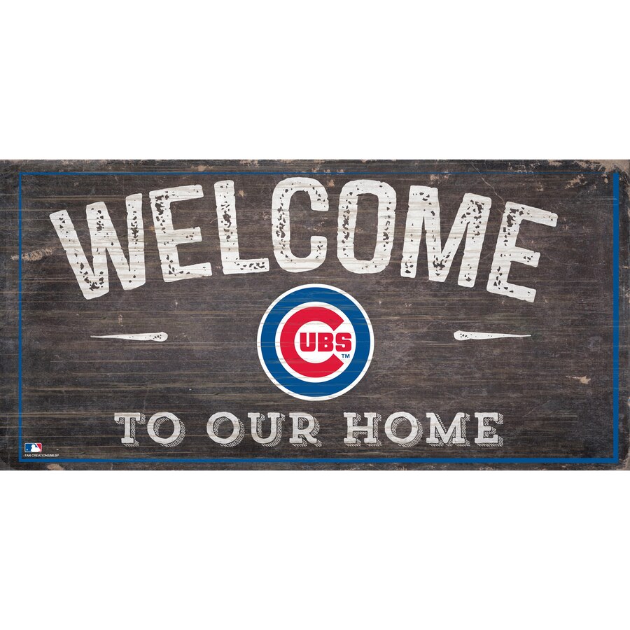 Chicago Cubs - Welcome Distressed Sign