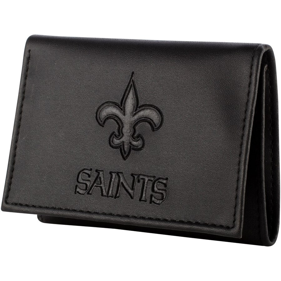 New Orleans Saints - Hybrid Black Trifold Wallet