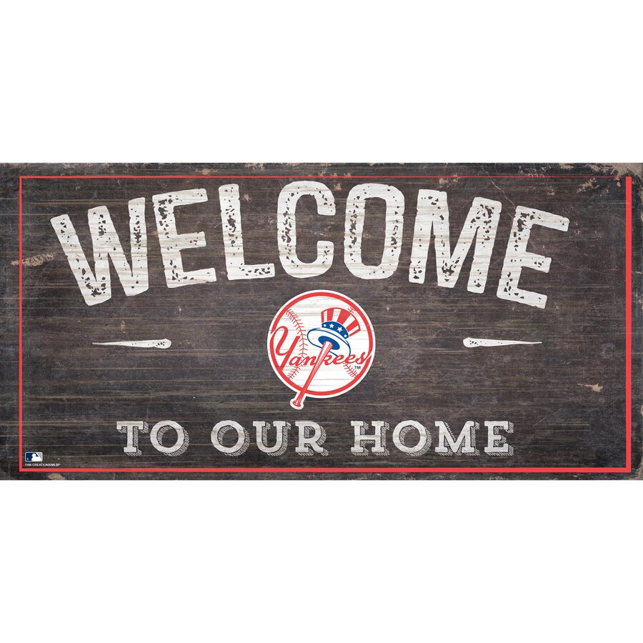 New York Yankees - Welcome Distressed Sign