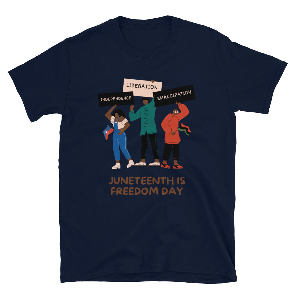Juneteenth is Freedom Day Kimante Short-Sleeve Unisex T-Shirt