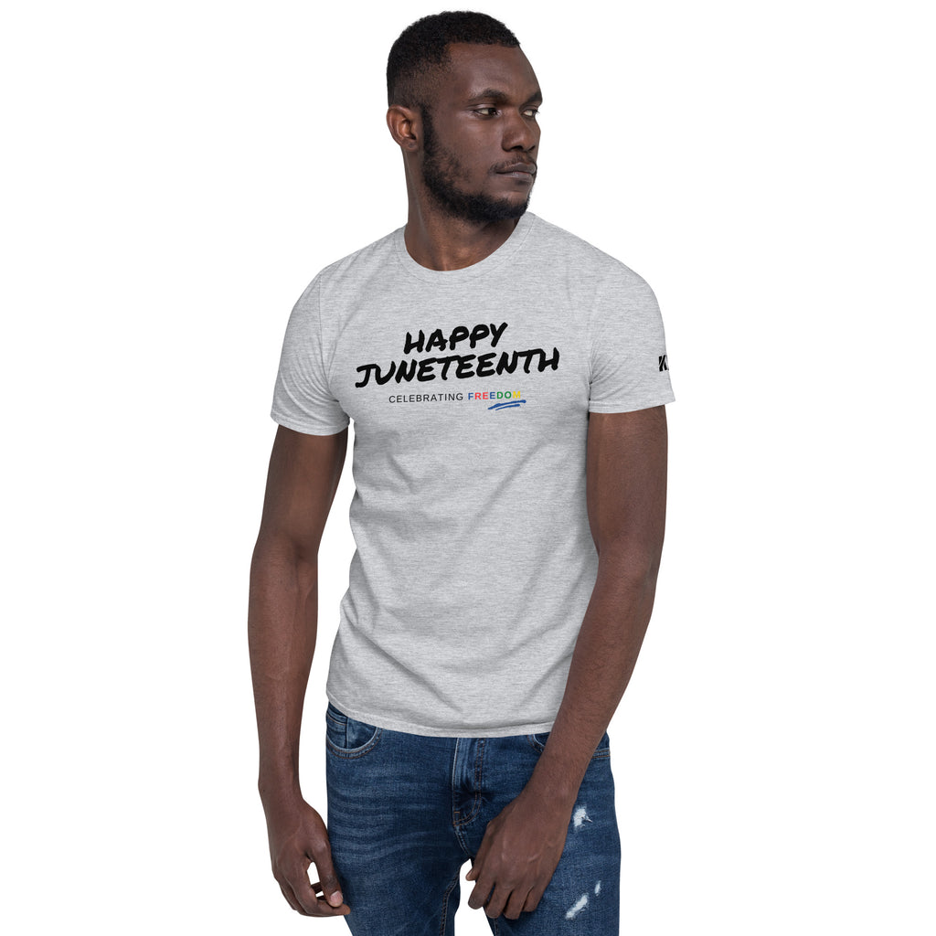 Happy Juneteenth Kimante Short-Sleeve Unisex T-Shirt