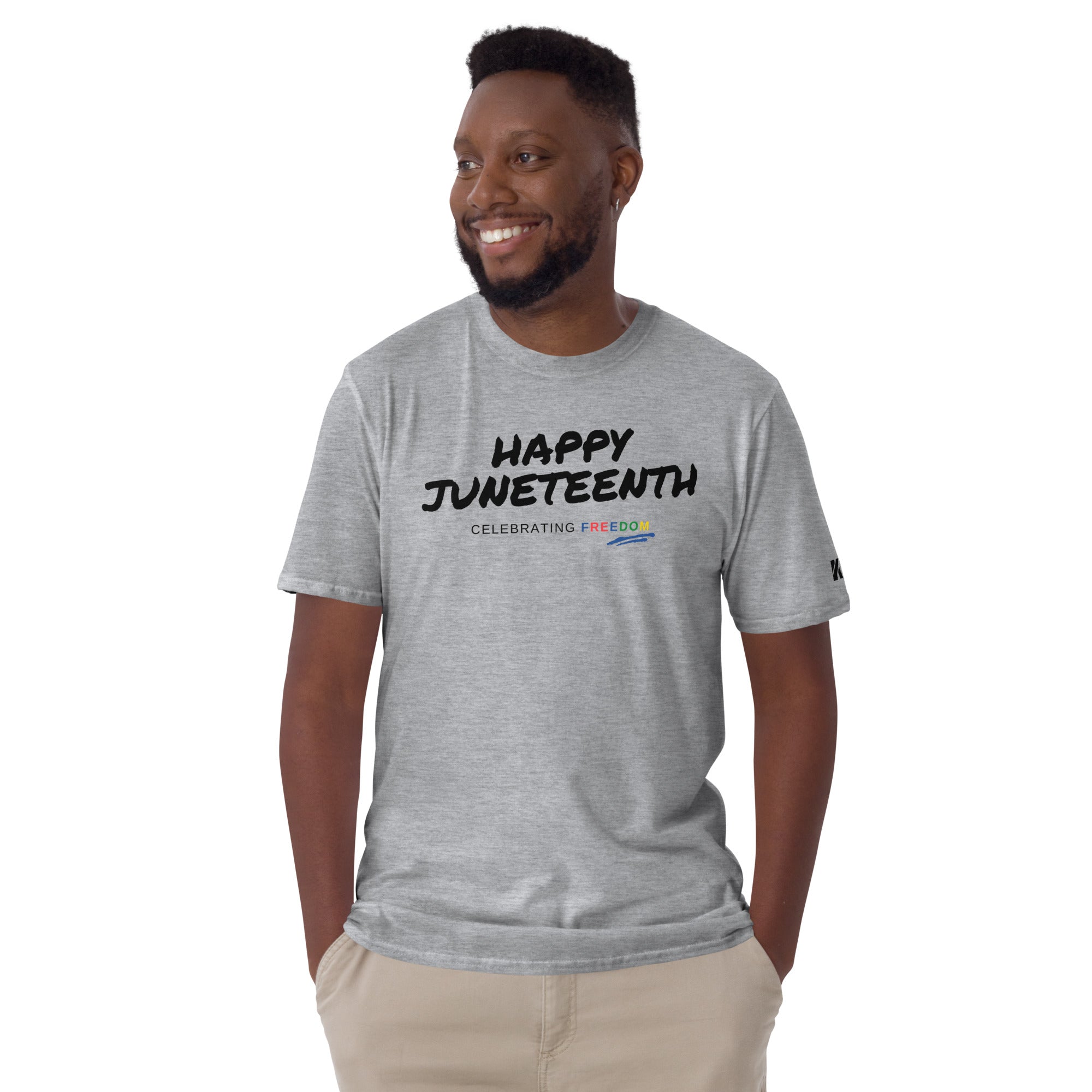 Happy Juneteenth Kimante Short-Sleeve Unisex T-Shirt