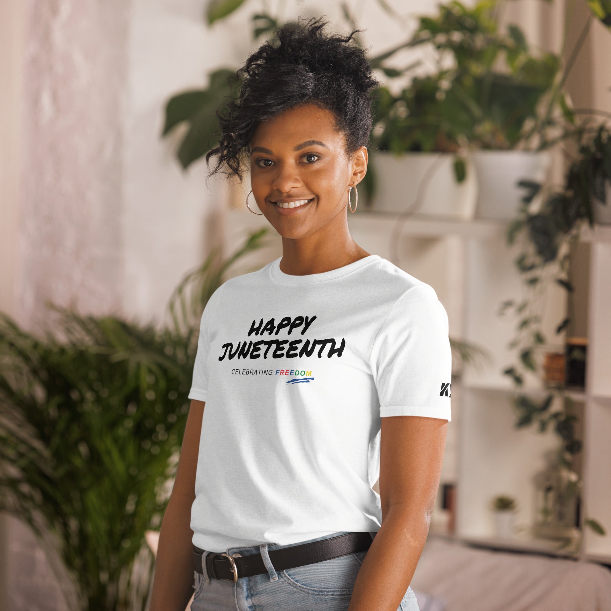 Happy Juneteenth Kimante Short-Sleeve Unisex T-Shirt