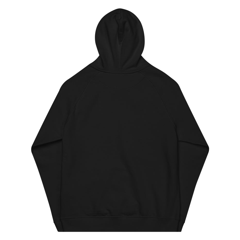 Kimante Signature White Unisex eco raglan hoodie